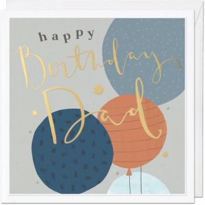 Blue Balloons Birthday Card